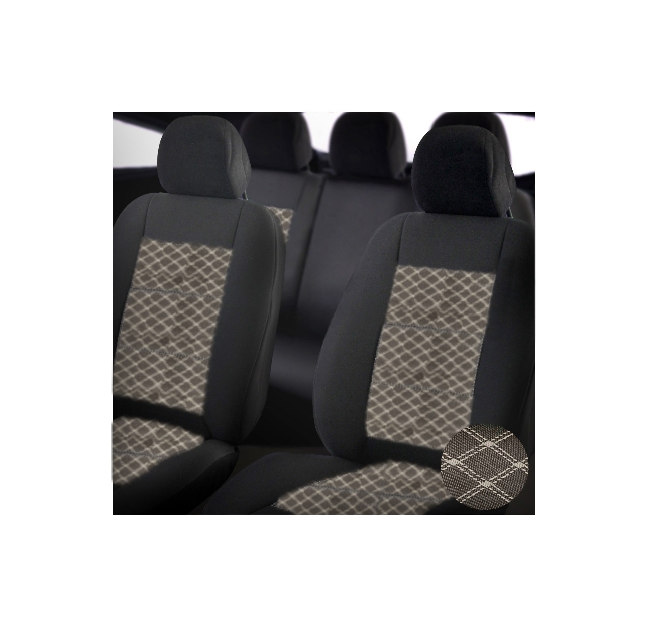 Huse scaune auto universale PREMIUM  cu bancheta spate fractionata  Cod:F3001-P45