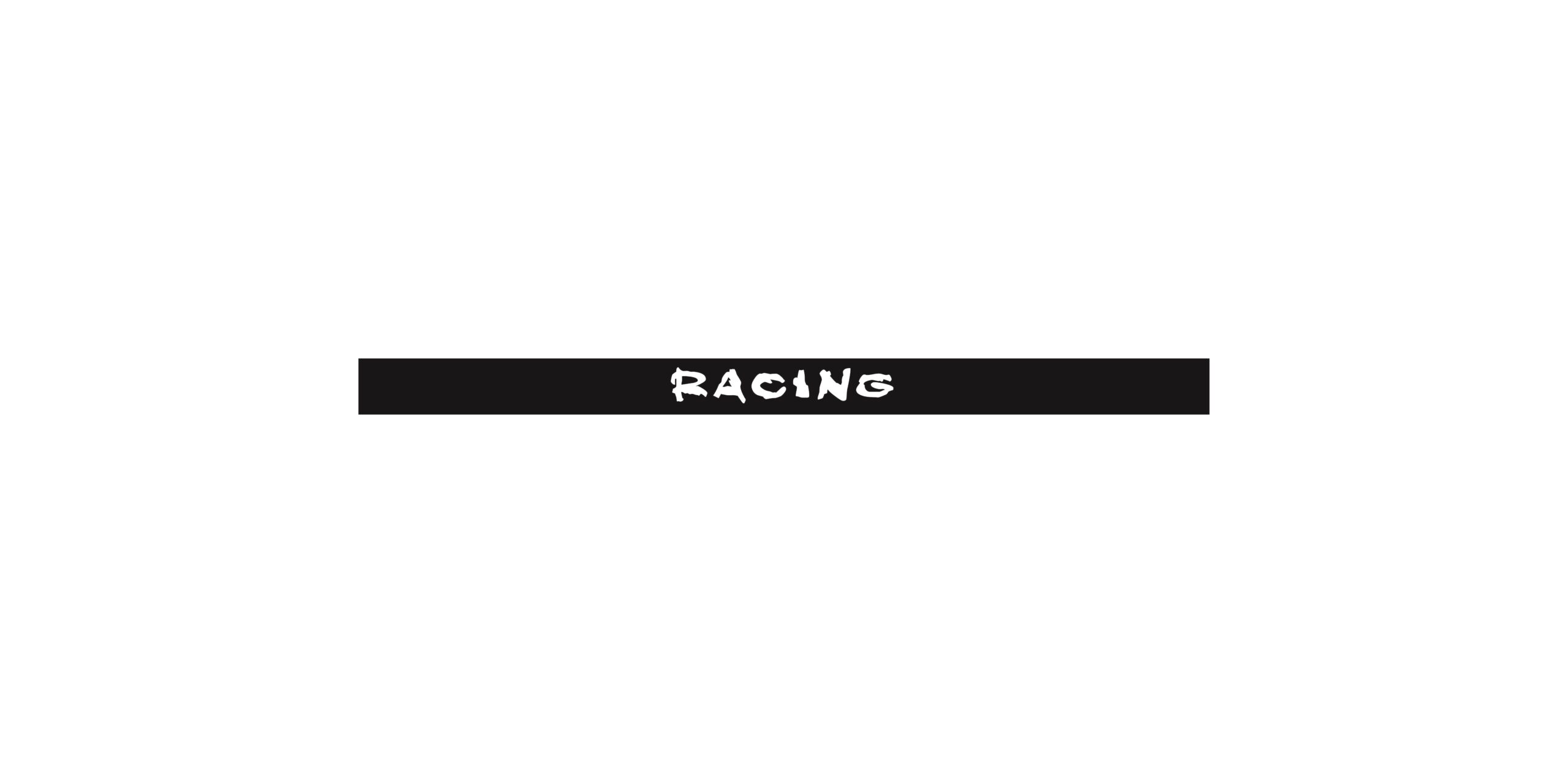 Abtibild parasolar "RACING" parbriz/luneta  diverse culori Cod: DZ-PRS-RA - Negru DZ-PRS-RA01
