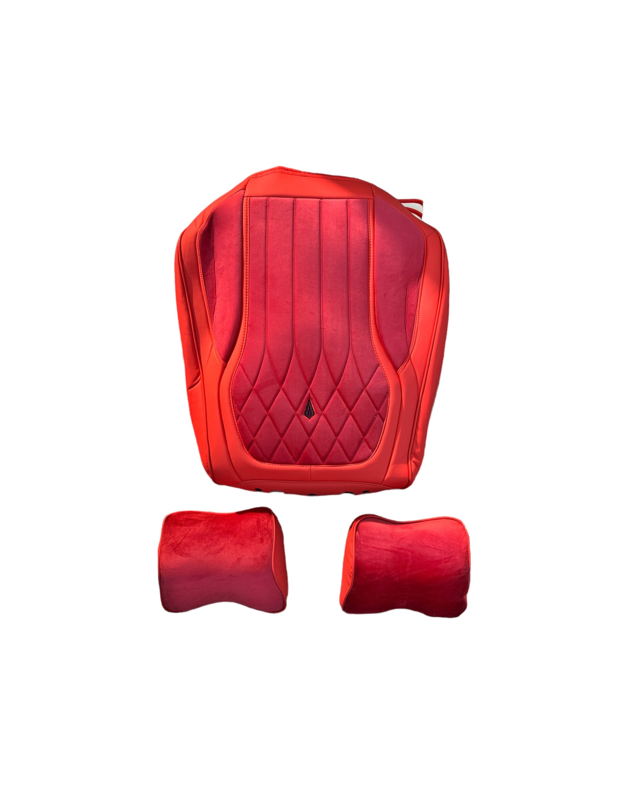 Huse auto universale 9D PREMIUM imitatie piele + alcantara  Culoare:Rosu Cod:1213-2