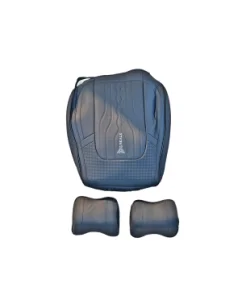 Huse auto universale 9D PREMIUM imitatie piele + alcantara  Culoare:Negru  Cod:1190-1