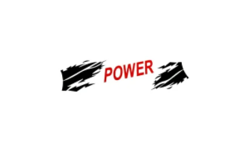 Abtibild " POWER " Rosu  Cod:AN13