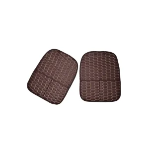 Husa protectie spate scaun organizator HEXAGON ART - Negru cusatura Rosie Y03NR