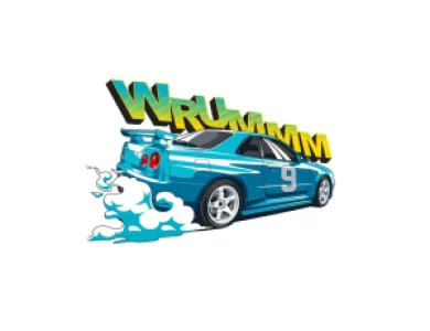 Abtibild "MASINA WRUMM ALBASTRA" Cod:TAG 066/ T3