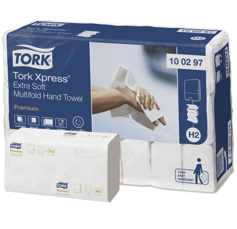 Prosoape hartie pliate Tork Xpress Extra Soft