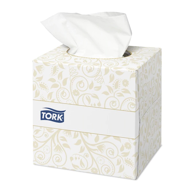​Servetele faciale Tork Cube Premium, 2 straturi