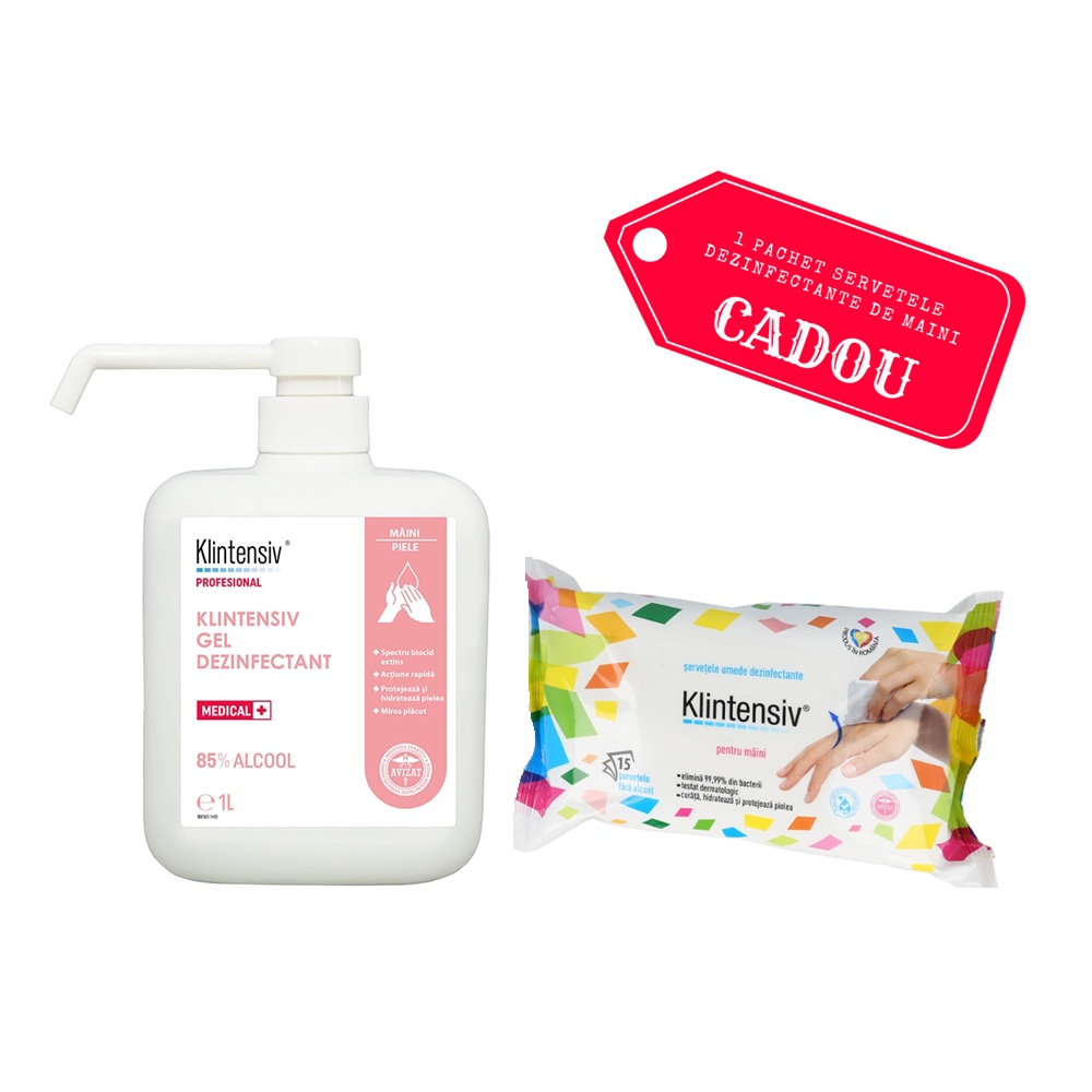 Gel dezinfectant de maini KLINTENSIV 1 L