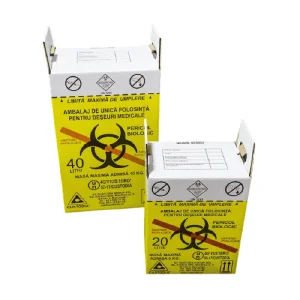 ​Cutii de carton, pentru deseuri anatomo- patologice 40 L
