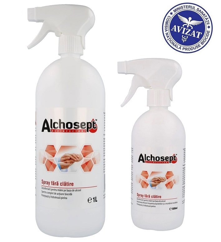 Dezinfectant spray pentru maini si tegumente Alchosept