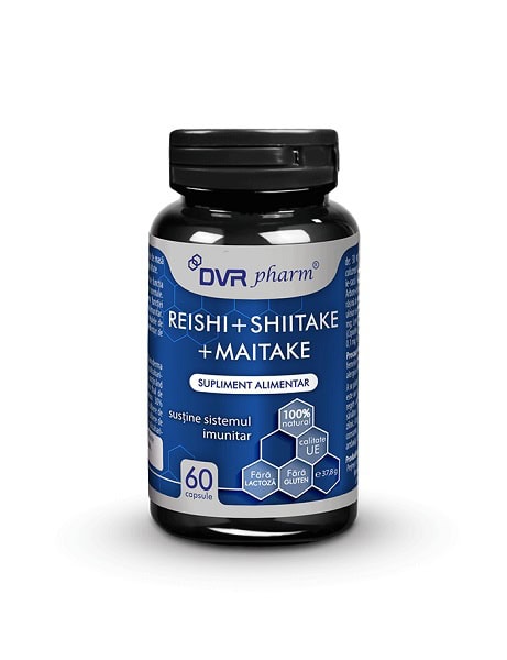 Reishi + Shiitake + Maitake 60 capsule DVR Pharm