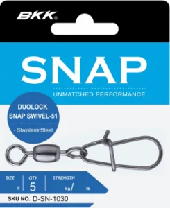 Agrafa Duolock cu vartej BKK SNAP-51 (5buc/plic)