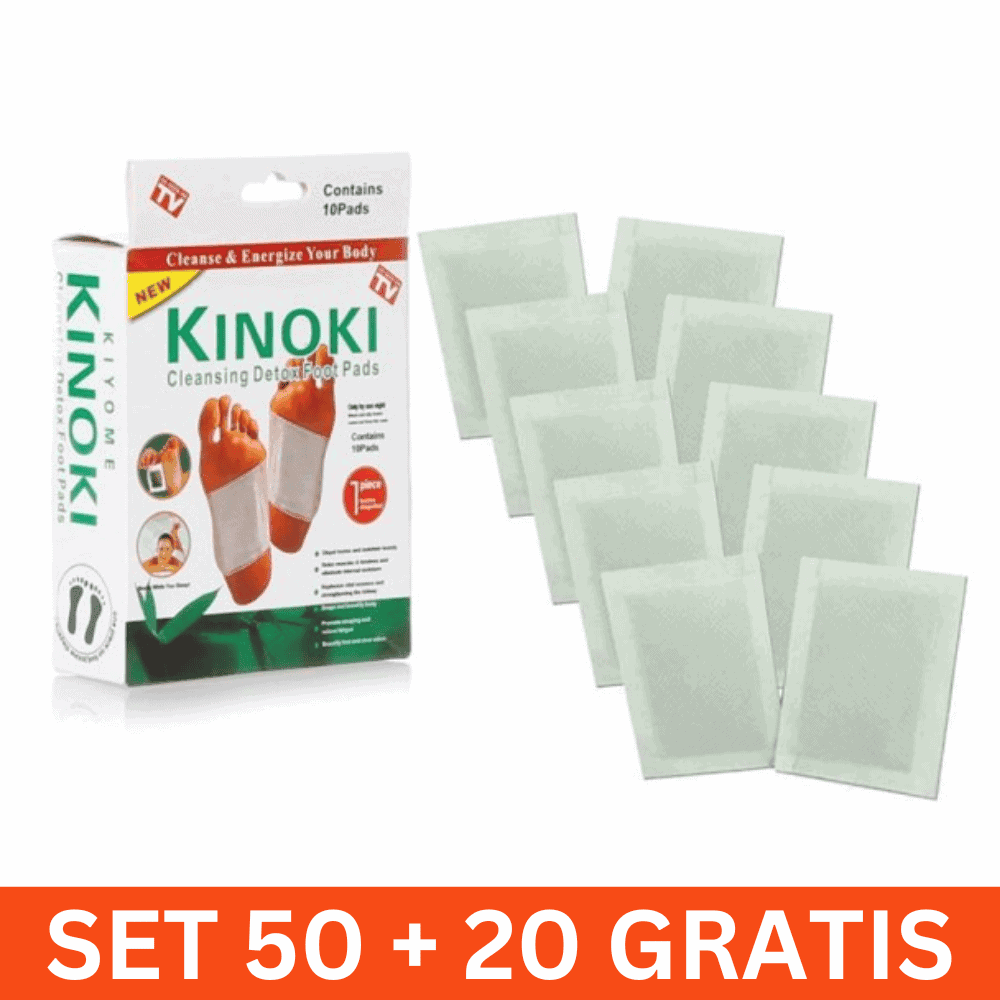 Set 50 + 20 gratis x Plasturi Kinoki pentru eliminarea toxinelor