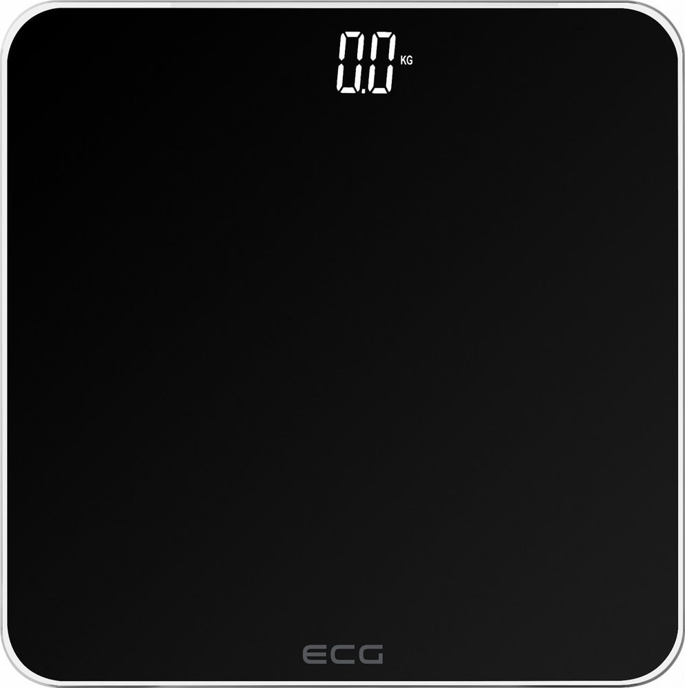 Cantar de persoane ECG OV 1821 negru, 180Kg, sticla