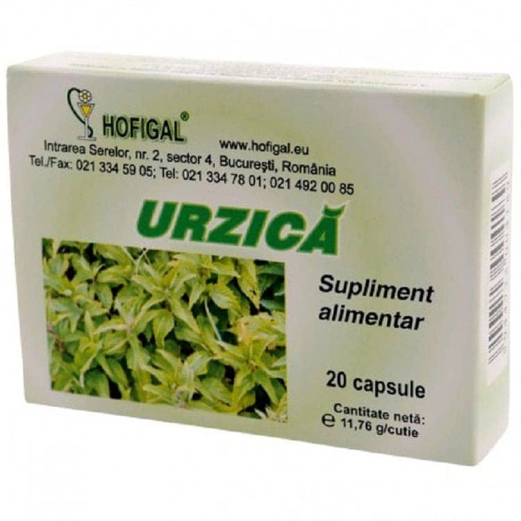 Urzica 20 capsule Hofigal