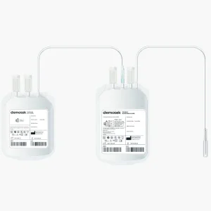 Punga dubla de sange 450ml cu satelit de 400ml, set 4 bucati
