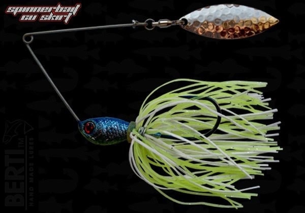 Spinnerbait Berti cu Skirt Siliconic si Paleta Salcie nr.2 11gr