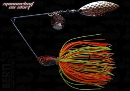 Spinnerbait Berti cu Skirt Siliconic si 2pal (Colorado2 + Salcie2) 14gr