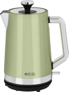 Fierbator electric ECG RK 1766 Vintage Olive, 2200 W, 1.7 litri, otel inoxidabil, verde olive