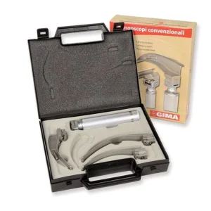 Set laringoscop GIMA -  McIntosh - 3 lame 2-3-4