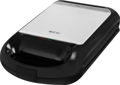Sandwich maker grill ECG S 4310, 1200 W, 3 tipuri de placi interschimbabile 23 x 23 cm, unghi deschidere 105°
