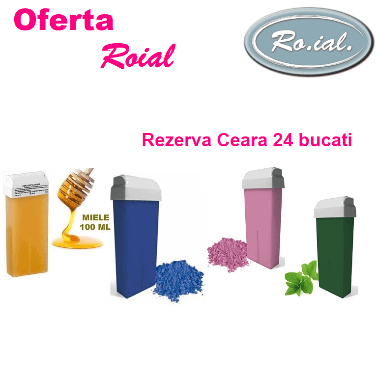 24 Buc LA ALEGERE - Rezerva ceara epilat de unica folosinta ROIAL