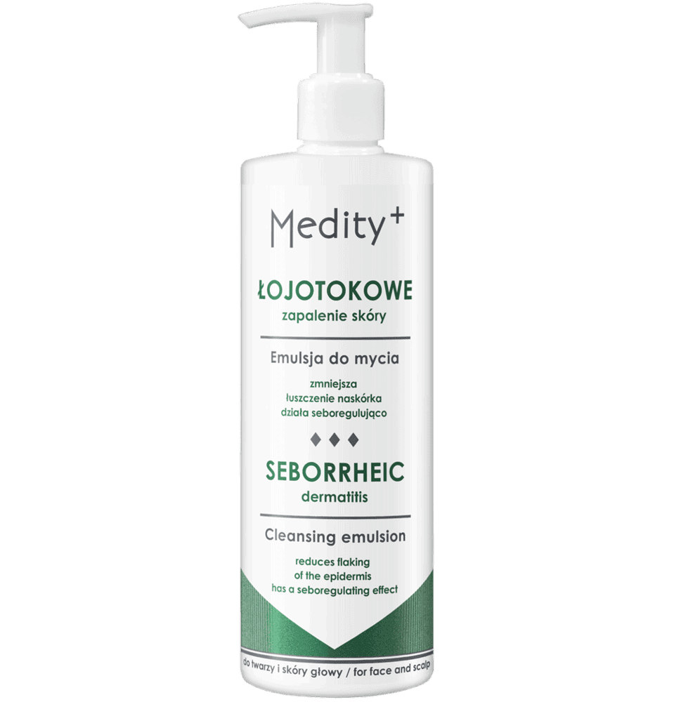​Emulsie de curatare ten si scalp cu proprietati antifungice ce reduce descuamarea epidermei Medity+