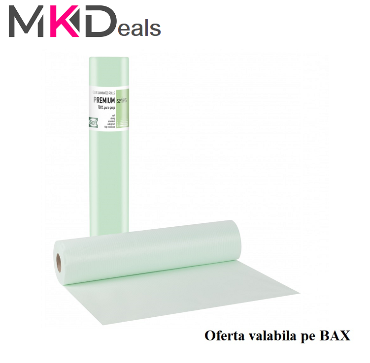 Oferta Rola cearceaf hartie impermeabila VERDE 50 X 50