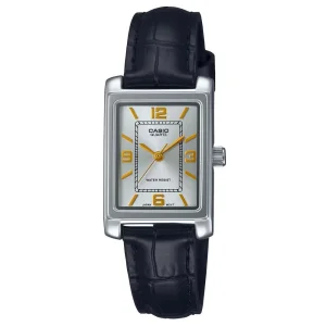 Ceas de dama Casio Collection LTP-1234PL-7A2EF analog elegant piele neagra