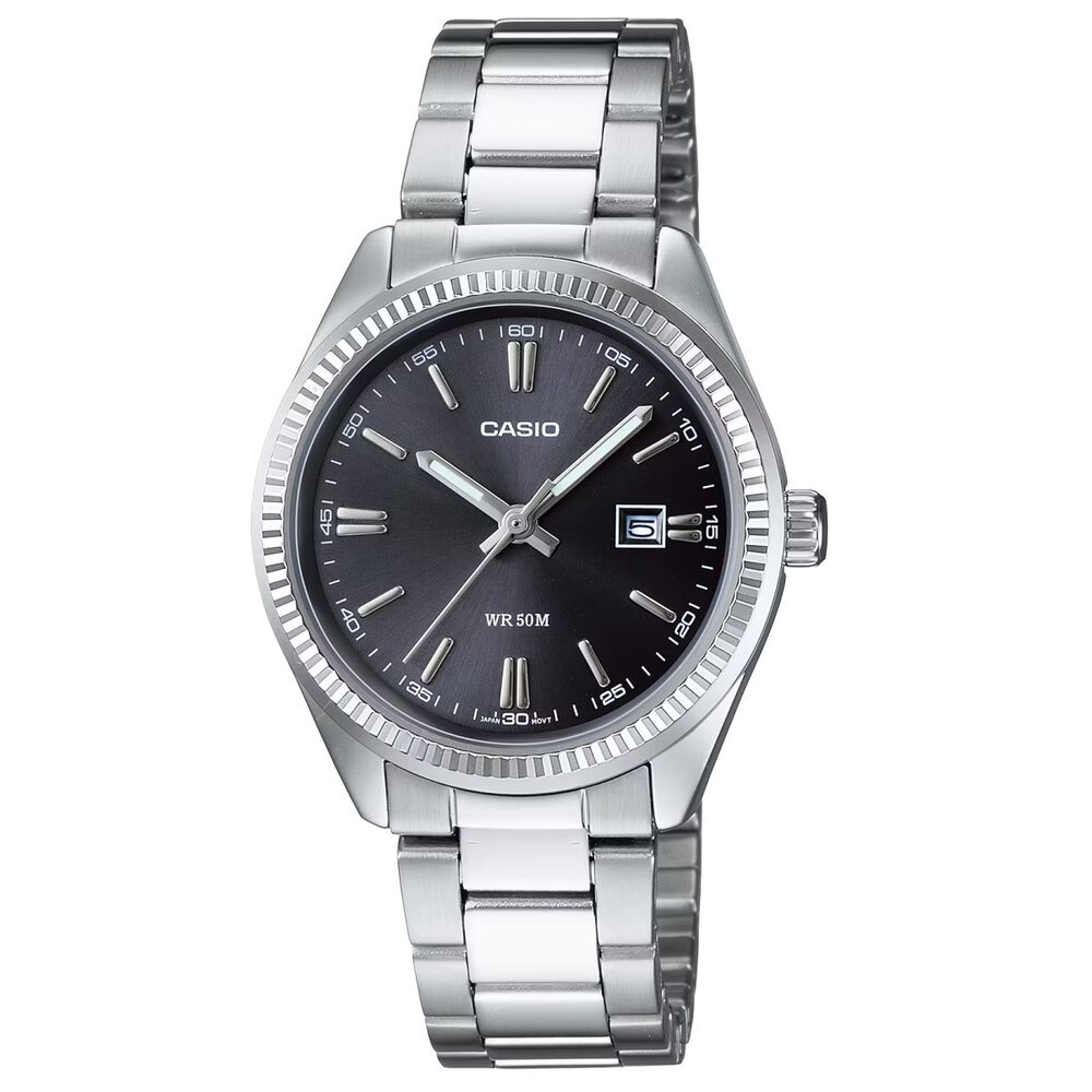 Ceas de dama Casio LTP-1302PD-1A1VEG analog afisaj data bratara otel