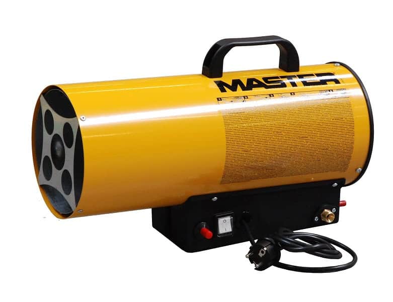 Aeroterma GPL, putere 16 kW, volum aer circulat 300 mc/h, protectie termica, aprindere piezo - electrica, culoare galben 