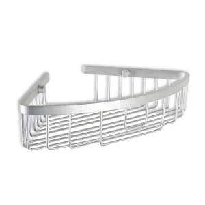 Etajera baie de colt DacEnergy©, material aluminiu, dimensiune 30x22x6.5 cm, culoare gri
