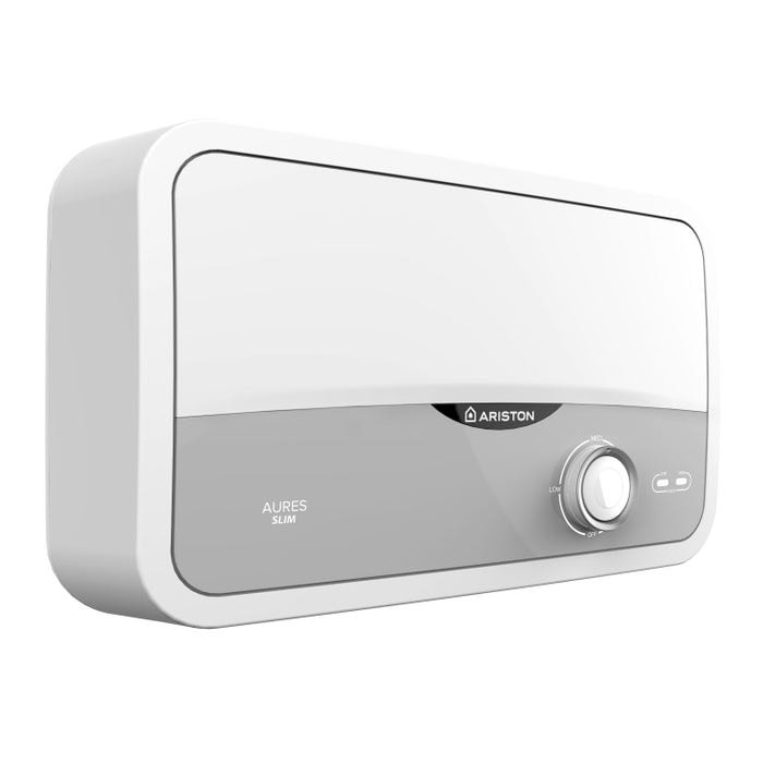 Instant apa calda Ariston, instalare single - point, electric, reglaj manual, presiunea maxima 8 bar, 5.5 kW, grad de protectie IP25, include para dus, 183x290x114 mm
