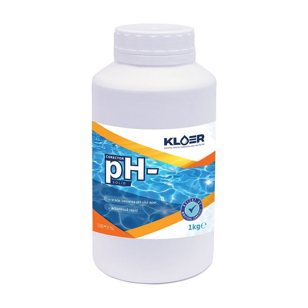 Corector pH minus, utilizat pentru scaderea pH-ului apei din piscina, 1 kg