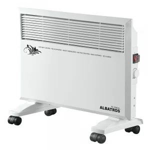 Convector electric, tip panou, 2 trepte 750 W si 1500 W, termostat, sistem de protectie la supraincalzire, silentios, 560 x 260 x 490 mm, alb