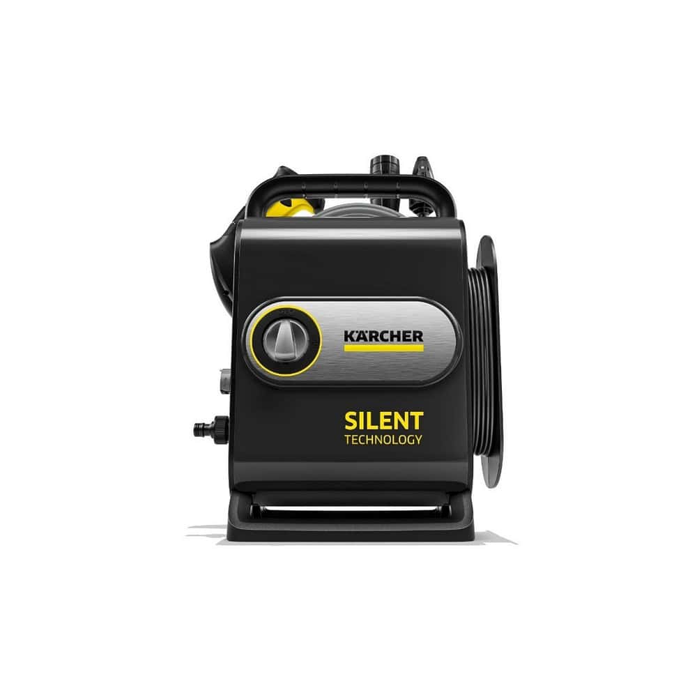 Aparat de spalat cu presiune Karcher K Silent, presiune maxima de 130 bar, debit de apa de 420 l/h, temperatura maxima de lucru 40°C, IPX5, 1800 W
