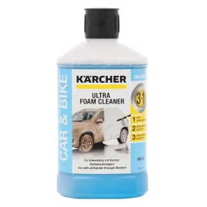 ​Detergent auto Ultra Foam, Karcher 3-in-1, spuma ultra, spuma intensiva si curatare activa, pentru duze de spuma, 1 litru