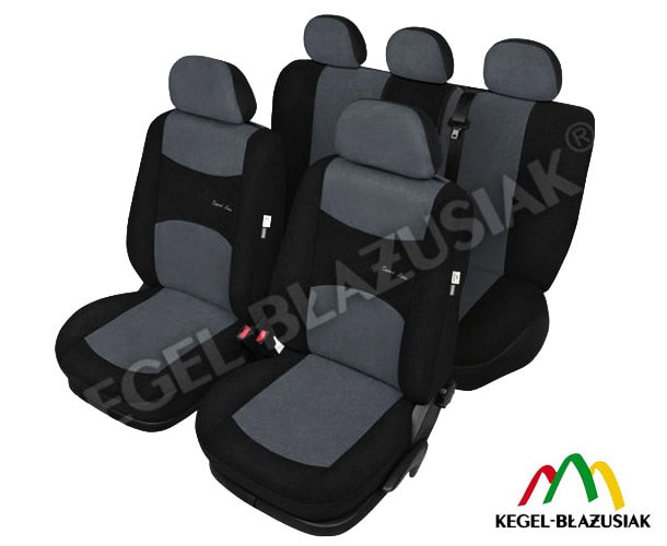 Set huse scaune auto SportLine Gri pentru Dacia Sandero - KM1001917