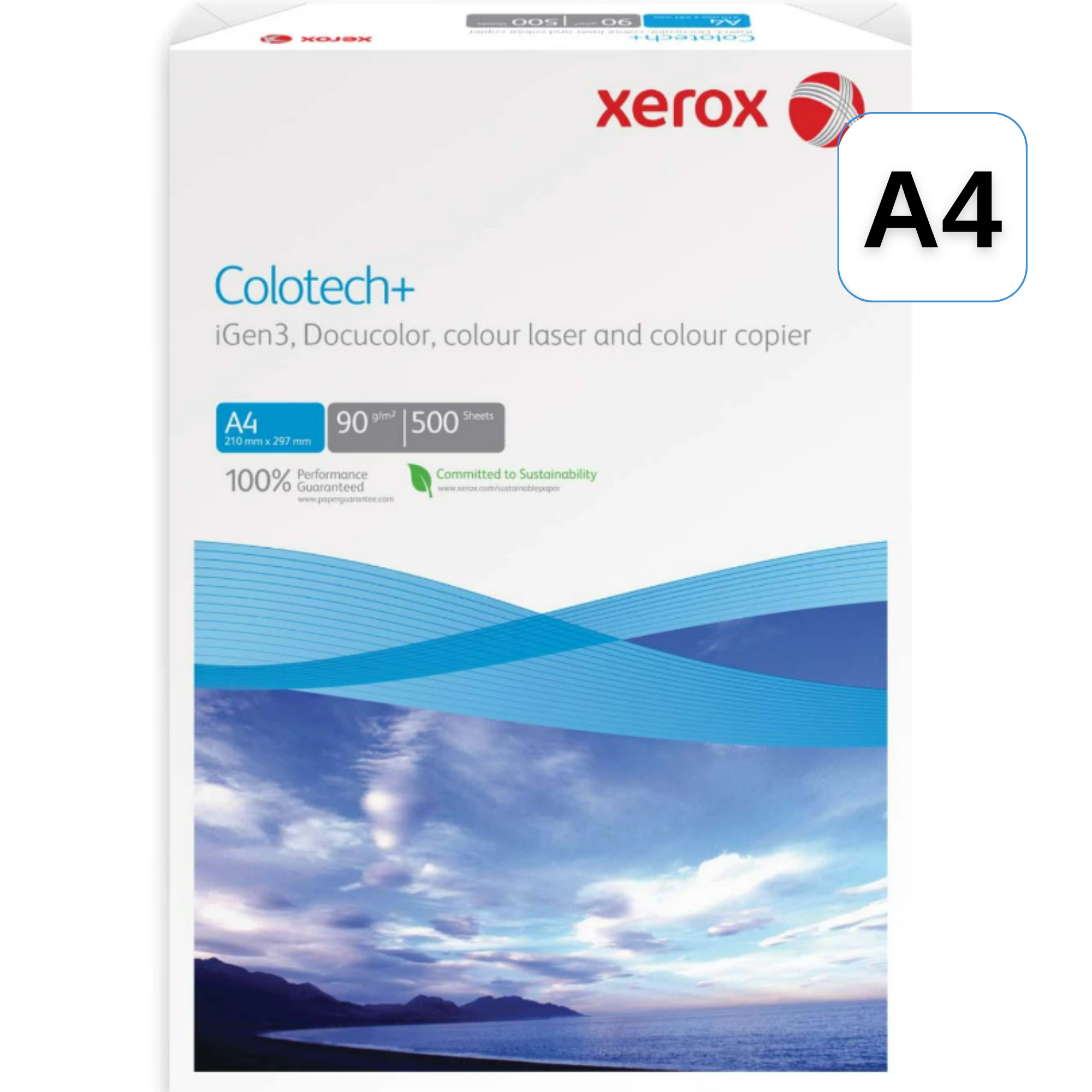 Hartie XEROX Colotech+, A4, 90 g/mp, 500 coli/top