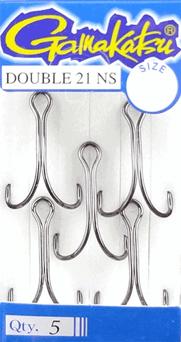 Ancora Gamakatsu Dubla 21NS (5buc/pachet) Nr.2-Nr.8