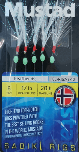 Taparina Mustad Feather Rig (5buc/plic)