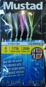 Taparina Mustad Multicolour Flash (5buc/plic)
