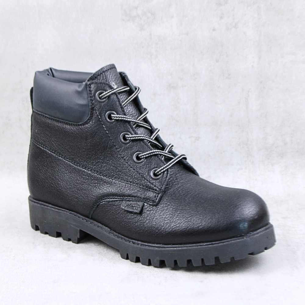 Bocanci captusiti , unisex , din piele naturala 2348-NEGRU100