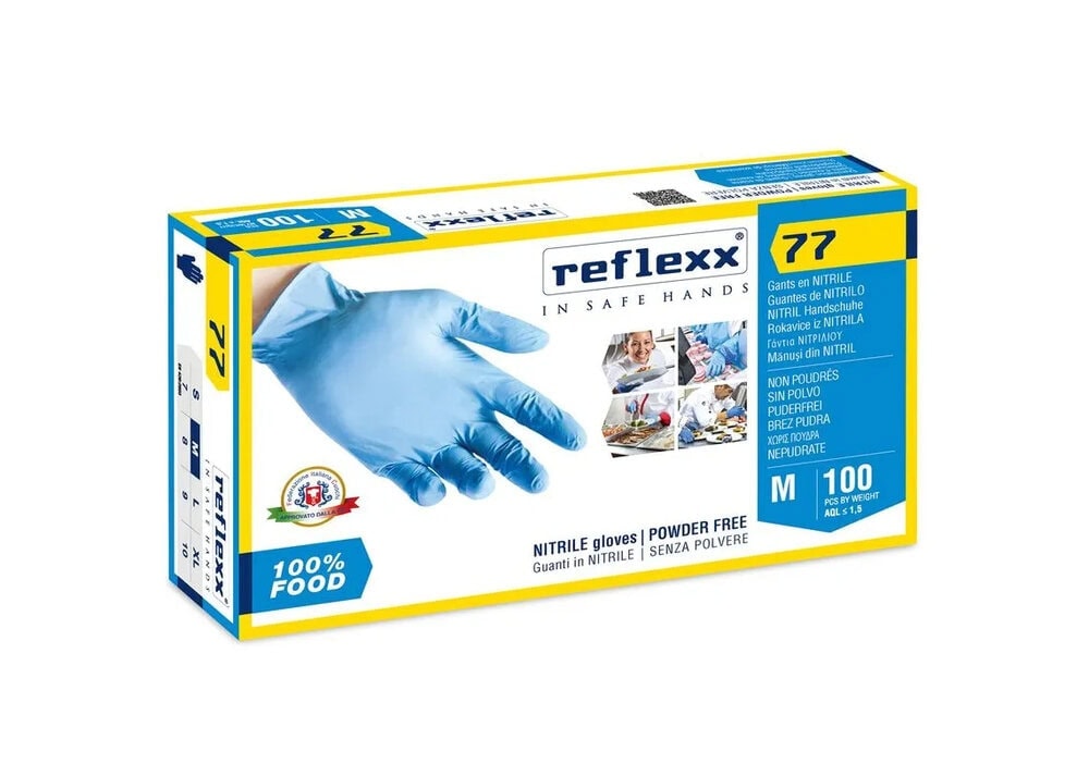 Manusi examinare nitril fara pudra Reflexx R77