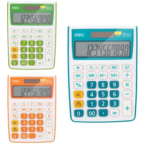Calculator de birou cu 12 digits, DELI 1238