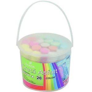 Creta colorata asfalt, 20 buc/set, ECADA