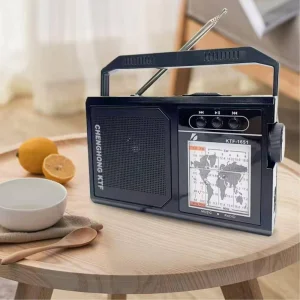 Radio cu panou solar KTF1651, FM/AM/SW, BT/USB/TF, lanterna, 5V