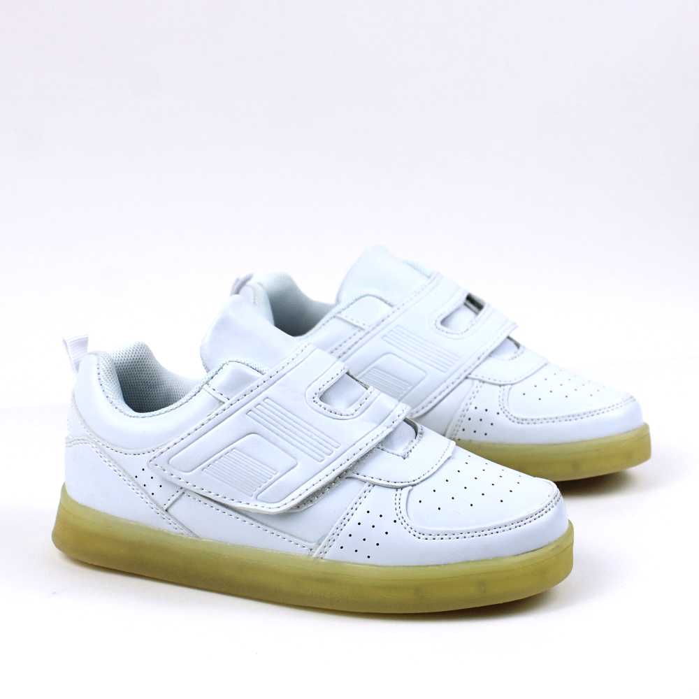Pantofi sport de copii , comozi si practici LB-687-WHITE 2