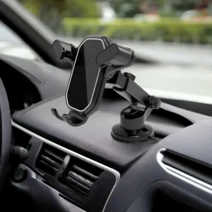Suport auto telefon, ventuza, fixare pe bord/parbriz, 1+1 gratis