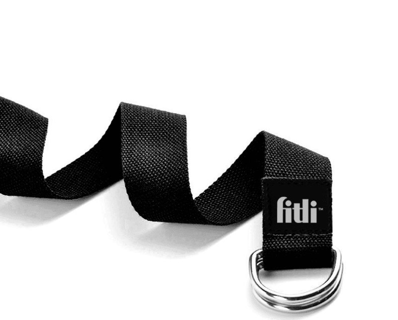 Curea de Yoga pentru exercitii de intensitate puternica, 300 cm, Negru 4