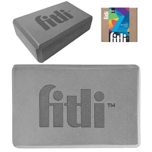 Cub pentru Yoga si Pilates, Fitness block, 23x15cm,FitLi, Gri