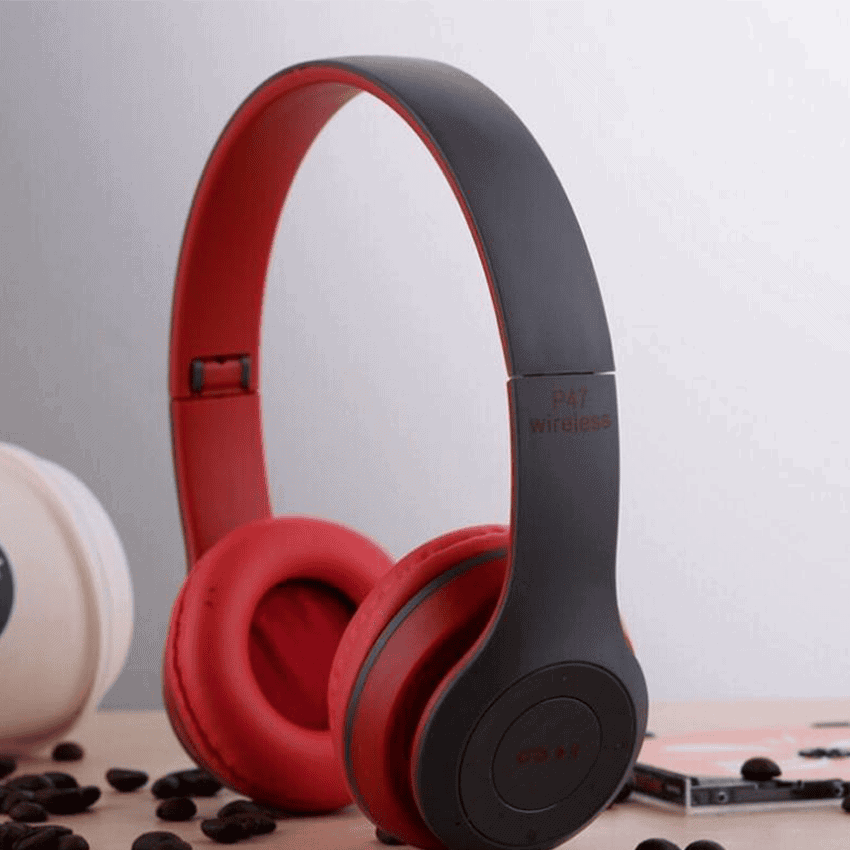 Casti wireless P47, microfon, slot SD, Bluetooth 4